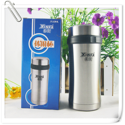 【直銷鑫發(fā)本色不銹鋼休閑廣告促銷保溫過(guò)濾茶水直身杯子印字 350ML】?jī)r(jià)格,廠家,圖片,保溫杯、保溫桶,溫州雪峰工藝禮品-